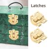 30pcs Wooden Hasp Cabinet Hasp For Jewelry Vintage Buckle Latch Box Latch Iron Box Latches Hardware Fastener
