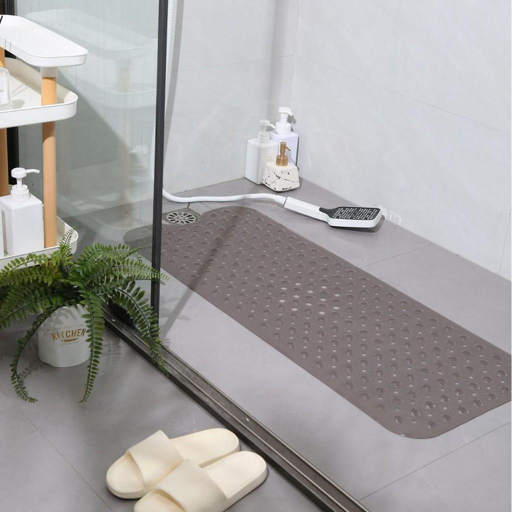 Covoraș de baie PVC antiderapant cu ventuze, 100x40 cm, pentru căzi