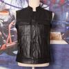 Chinese Size Motorcycle Biker Leather Vest Men Genuine Cow Leather Sleeveless Jackets 100% REAL Cowhide Stand Collar Waistcoat Outwear