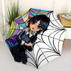 1pc Spider Web Wednesday Themed High-quality Umbrella,Automatic Opening and Closing Umbrella,Multi-functional Umbrella G0811029