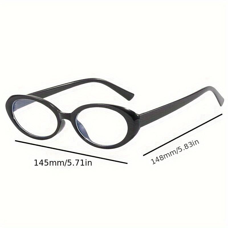 1pc Y2K Retro Oval Glasses - Lightweight Full-Rim Frame Fashion Eyewear Vintage-Inspired for Women’s Everyday Casual Eyewear