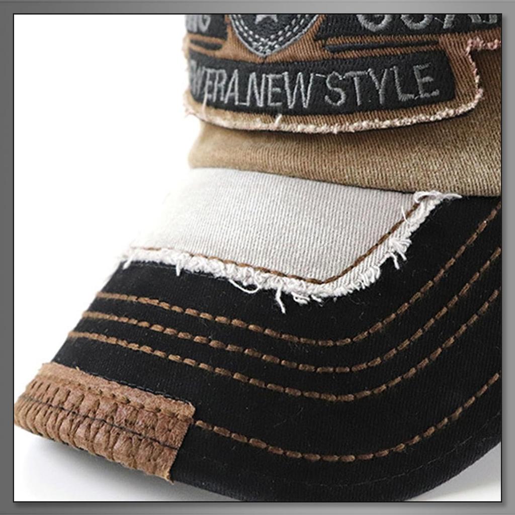 Kappe, Hut, englisches Logo, Adler-Muster, Laufen, Outdoor, verstellbar, CAP575 [Buzz Selection] Herren Damen (Schwarz)