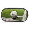 Großes Fußball-Federmäppchen für Schüler - Aufbewahrungstasche für Schreibwaren mit Sportmuster