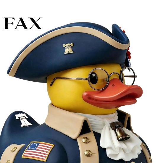 Decorative Bird Statue American Independence 250th Anniversary Duck Figurine Patriotic Resin Veteran Home Decor for 4th of July Day Celebration Sturdy