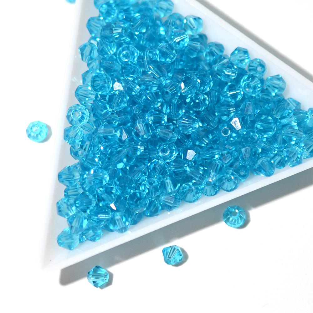 

4 мм Граненые австрийские хрустальные стеклянные бусины Биконус Форма Разделитель Свободные бусины для изготовления ювелирных изделий DIY 100pcs/bag