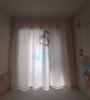 2 Panel Pink Unicorn Curtains Ballerina Girl Curtains for Kids Girls Bedroom Window Blinds Floor-to-ceiling Windows Grommet Top