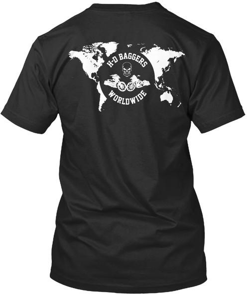 H D Baggers Worldwide T-Shirt Unisex Size S to 4XL Unisex T-Shirt