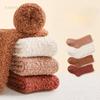 Baby Plush Socks Autumn and Winter New Thick Coral Fleece 0-3Y Boys and Girls Socks  Newborn Baby Long Tube Socks