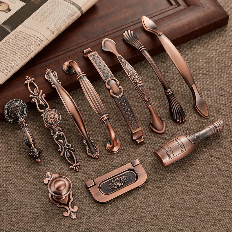 Antique Bronze European & American Zinc Alloy Cabinet Drawer Pull Handle