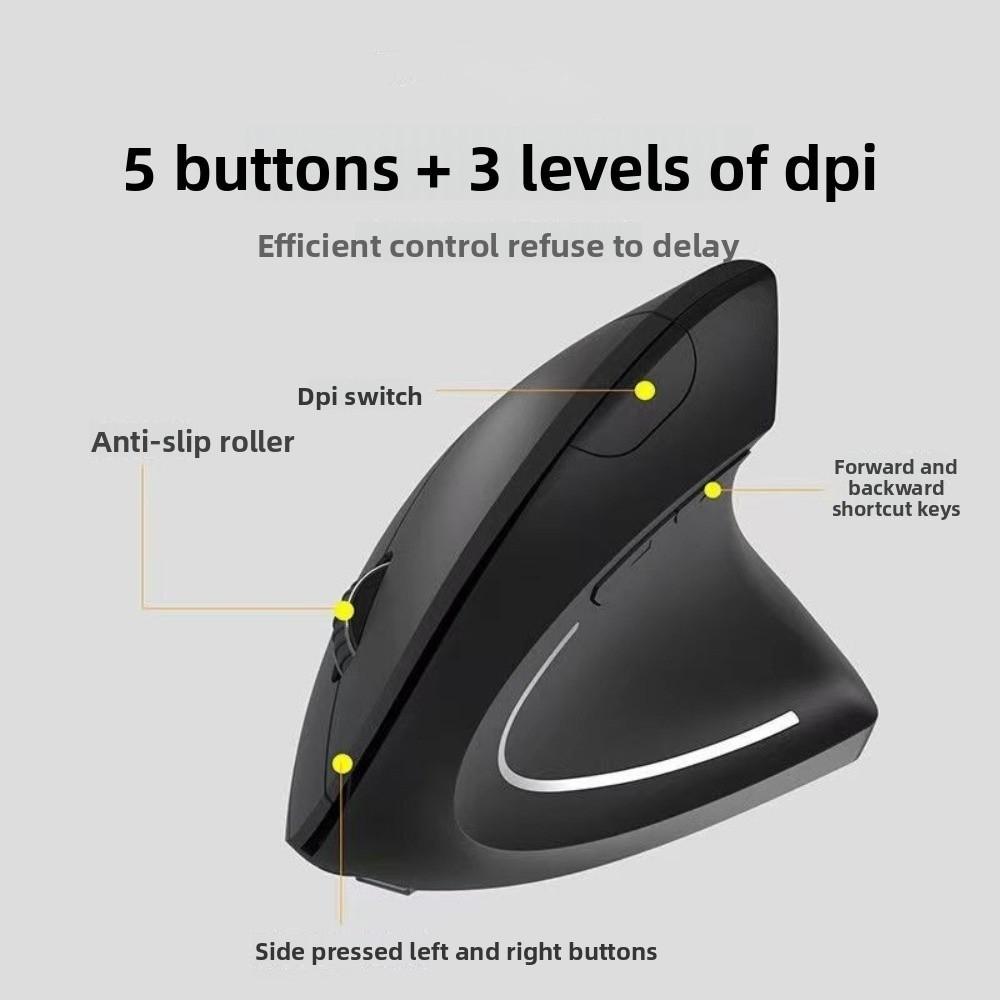 Luminous Vertical Mouse 2.4G Computer Mice Fashion Vertical Wired Mouse  School