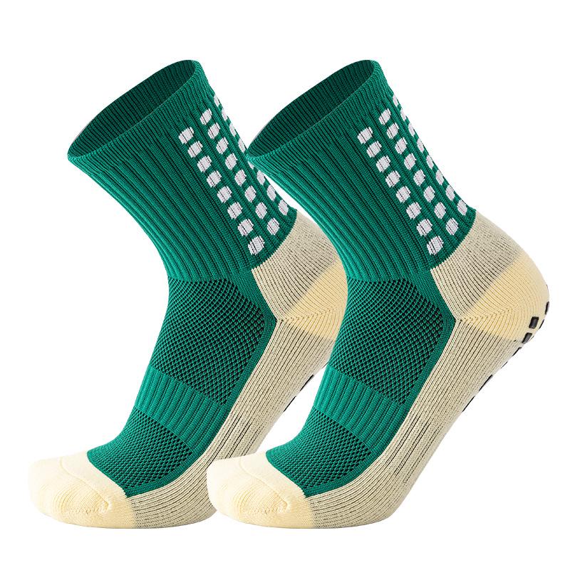 Unisex rutschfeste Sportsocken bis zur Wade mit Gel-Grip & gepolsterter Sohle - Atmungsaktiv für Yoga & Fußball