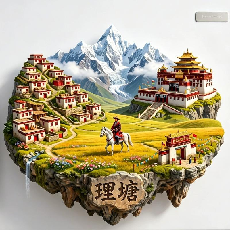 Souvenirs de voyage en Chine Aimants de réfrigérateur du Xinjiang Matériau métallique Wulumuqi Wuxi Shanghai Shenzhen Anji Sanya Qingdao Autocollants de réfrigérateur