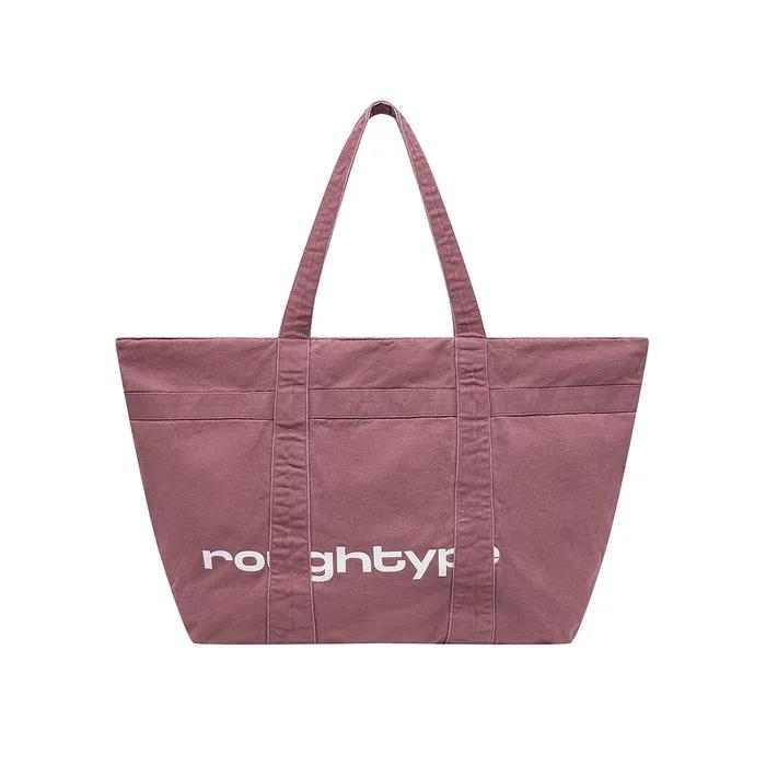 RT Logo Washed Tote Bag - Indi pink