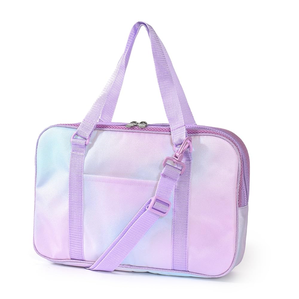 COLORFUL CANDY STYLE Calligraphy and Aurora with Shoulder for Elementary School Includes a Free A Cloth for Wiping Bag, Water-Repellent Lightweight,