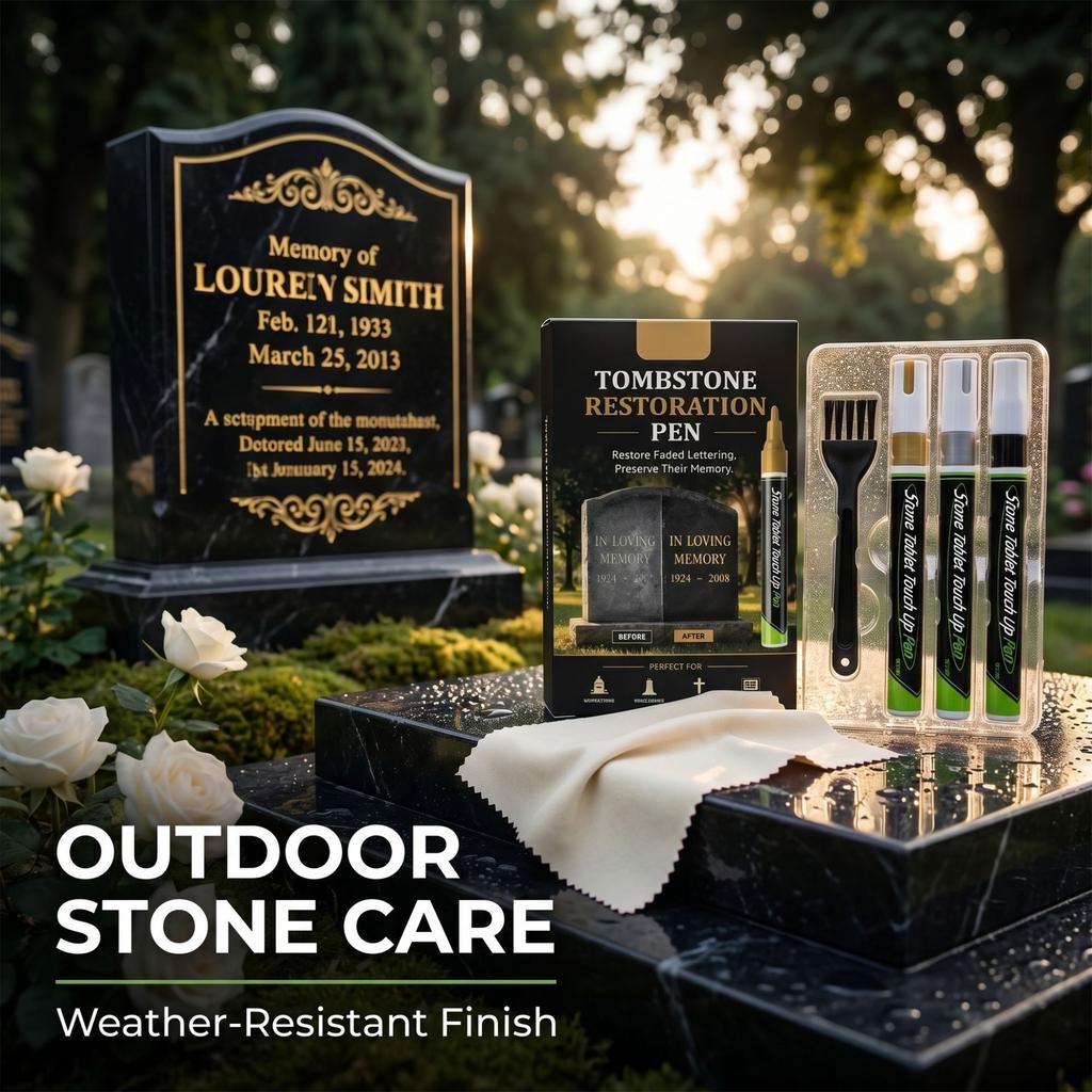 Tombstone touch-up marker set all-purpose markers waterproof long-capacity for coloring tombstones DIY painting