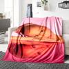Pink Reflection Portrait Blanket Soft Throw Blanket For Home Bedroom Bed Sofa Travel Office Solid Christmas Blanket