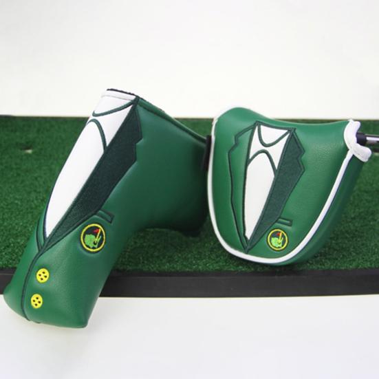 Golf Putter Cover Scratch-resistant Fine Workmanship Dirt-resistant Moisture Proof Magnetic Dustproof Tear Resistant Magnetic Mallet Blade Headcover