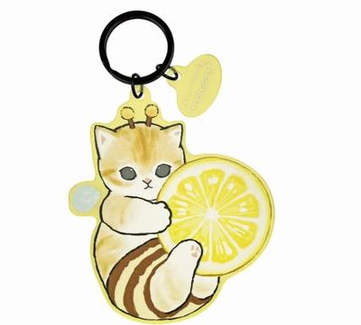 Matte Dyed Keychain Hachinyan Mofusand