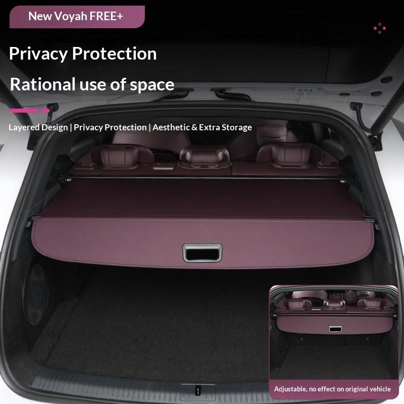 For VOYAH FREE 2025 2026 Rear Trunk Cover Retractable Cargo Shade Privacy Guard Organizer