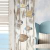 5Pcs/Set Vintage Wooden Fish Wall Decoration Nautical Coastal Ocean Theme Hanging Ornament School of Fish Beach Lake House Bathroom Wall Art