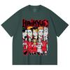230 g/m² 100% Baumwolle Haikyu V8 Nekoma High Druck Unisex Schweres Baumwoll-T-Shirt