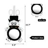 Baby Mirror Toys Multi-Function High Contrast Black and White Baby Toy Infant Soft Mirror Tummy Time Easy To Install Infant Toys