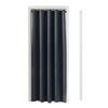 YKFN Room Divider with Tension Nordic 250cm 100cm Room Solid Grommet Tension Rod Divider Door Heat Cold 1 Navy Curtain, Insulated, Heat-Retaining,