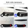 2Pcs Car Bumper Protector Strip Anti Scratch Car Edge Stick PVC Protective Strip Carbon Silicone Fiber Waterproof Trim Moulding