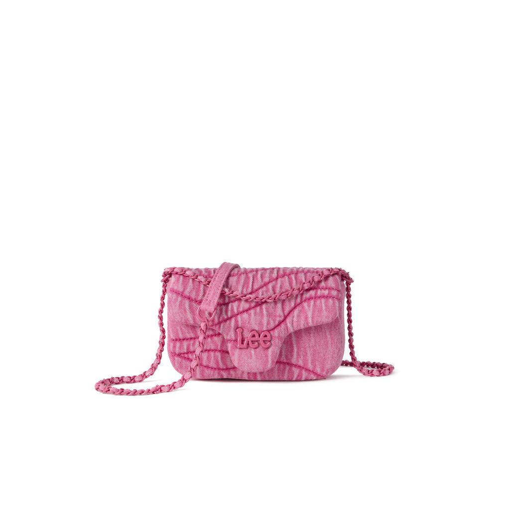 New Lee Denim Crossbody Bag Regular Women's Rose Red LE240102M-116