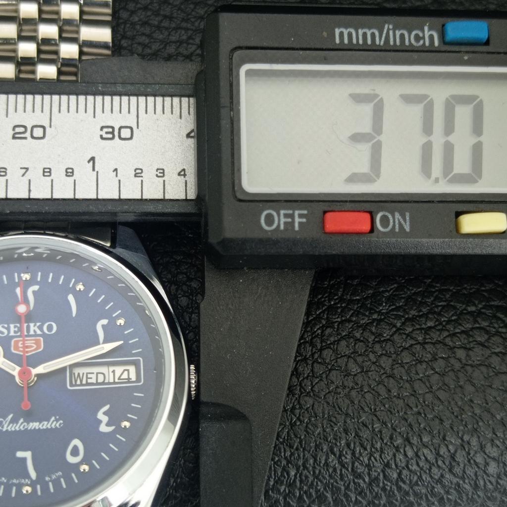 AUTOMATIC VINTAGE REFURBISHED SEIKO 5 6309A JAPAN MENS BLUE DIAL WATCH A442395-1