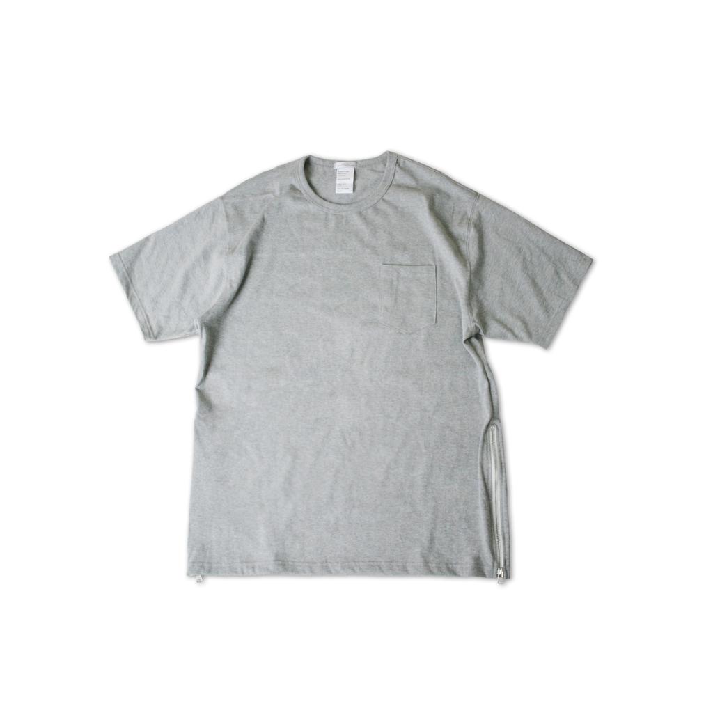 SWELLMOB Side Zipper Pocket T-Shirt (Gray)