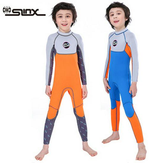 SLINX Kids' Long Sleeve Sun Protection Swimsuit for Snorkeling & Diving