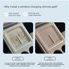 For XPENG G9 Center Console Wireless Charging & Cup Holder Silicone Pad, Non‑Slip Protective Mat Interior Tuning Accessories