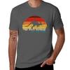 Sunset Kangaroo Tshirt Classic Crew Neck Cotton Tshirt