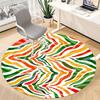 1pc Abstract Pattern Office Round Rug, Non-slip, Soft and Durable Office Rug for Interior Decoration, Perfect for Office, Beautiful Decoration Yy26031