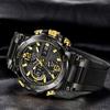 Trendy Waterproof Dual Display Quartz Sports Watch for Junior High