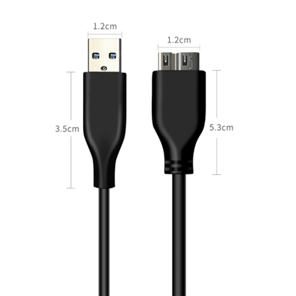 USB USB Type A Male To Micro Type B Transfer and Fast Compatible with External Disc Digital Galaxy and More 2 3.0 Micro-B Cable, Male, High-Speed