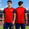 Spain Soccer Jersey  Spain Flag Football Fan Shirt summer oversize O-neck Breathable Mesh Jersey Unisex Fashion Short Sleeve tee