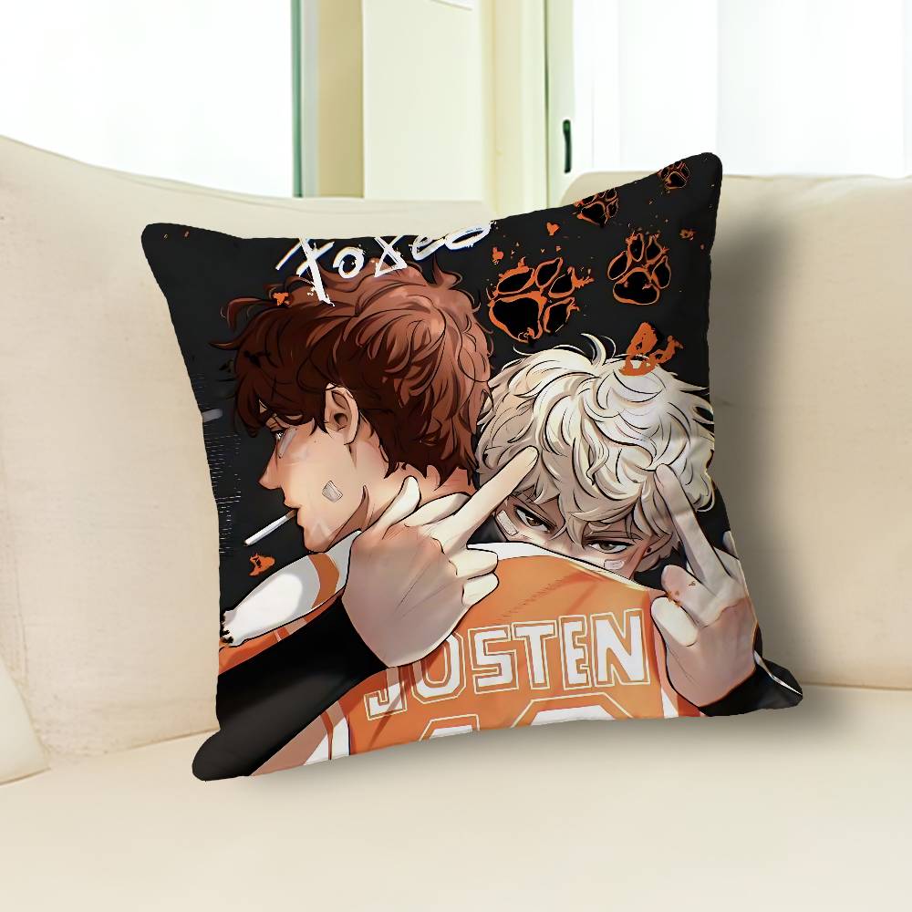 The F-Foxhole C-Court Book Pillow Cases for Bedroom Living Room Sofa Home Decor Polyester Cushion Cover with Zipper