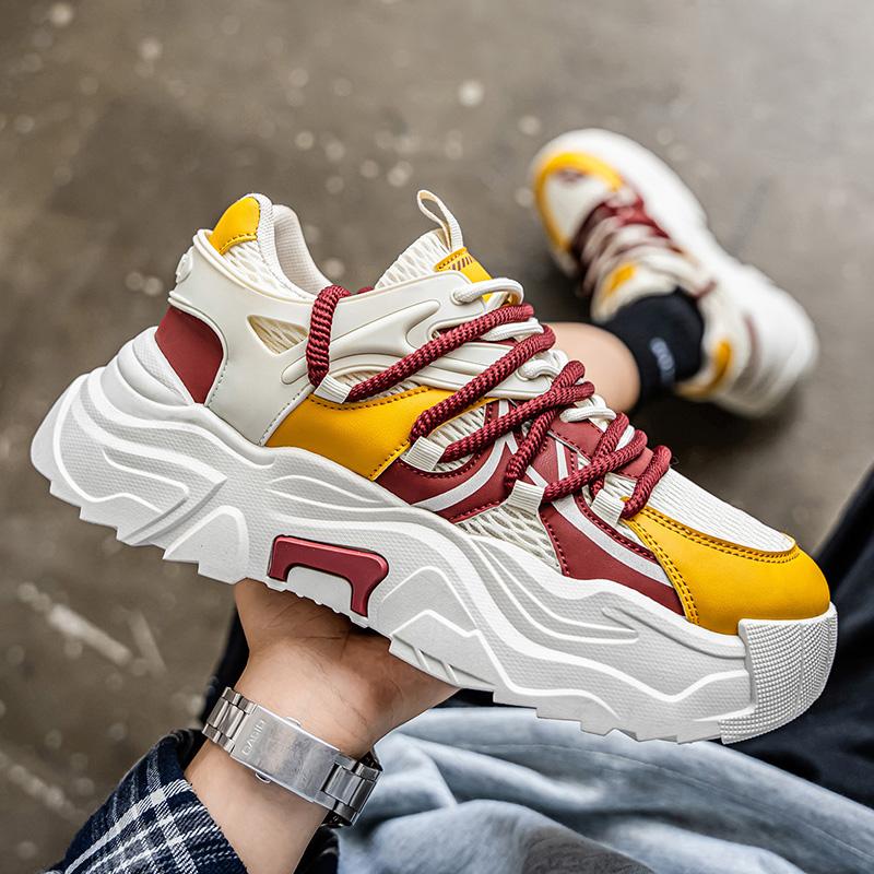 Men 's Casual Four Seasons Fashion  Students Comfortable Sneakers Boys Trending Soft Sole Breathable Shoes