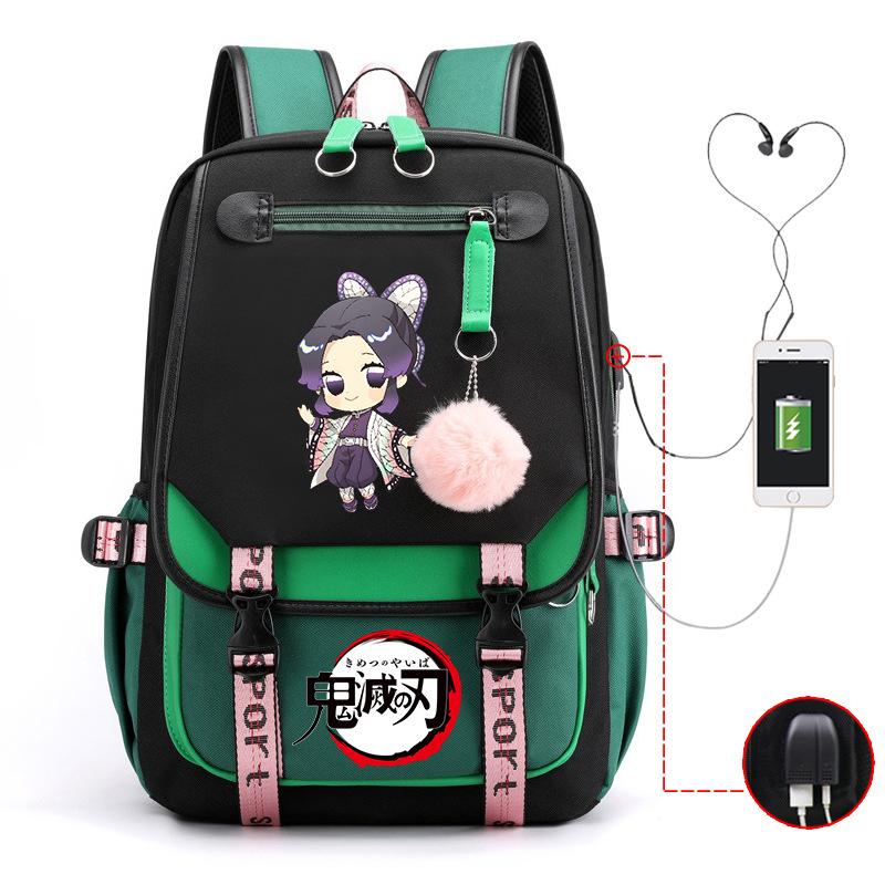 Demon slayer ghost extermination column student schoolbag junior high school student primary school student middle school student backpack