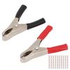 50 Set Insulated Clip 20A High Accuracy Process Elasticity Electric Test Clamp with PVC Insulating Sheath for Wire