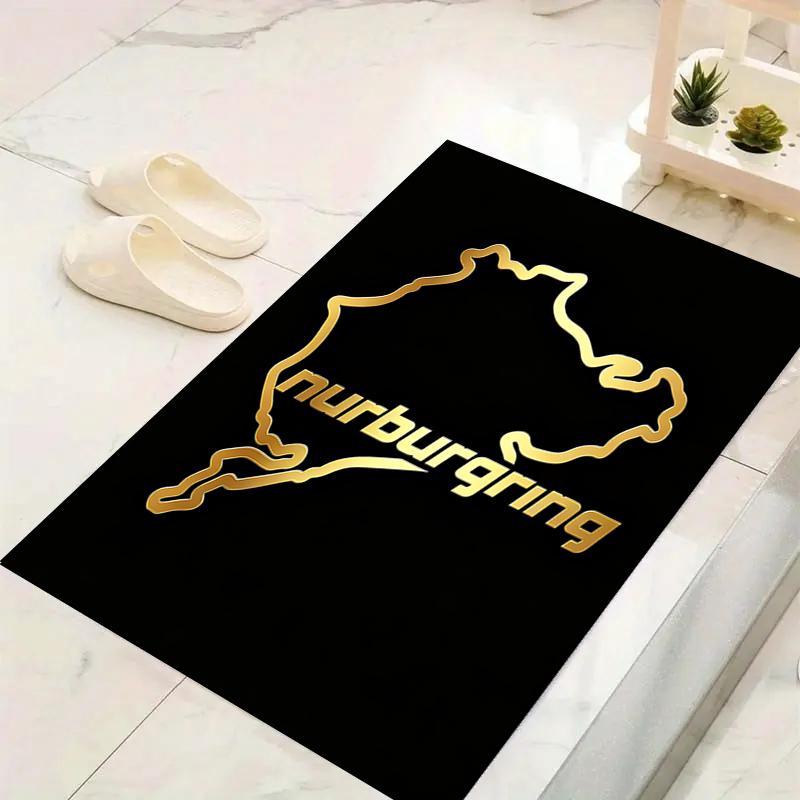 1Pc Track Rug, Office Carpet Indoor Outdoor Doormat, Non-Slip Soft, Living Room, Christmas Halloween Gift. Em9282
