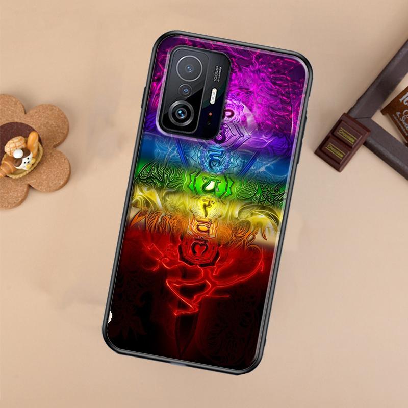 

Чехол для йоги с мандалой и чакрами для Xiaomi POCO X7 Pro X3 X5 X6 F3 F5 F6 M6 Pro 11T 12T 13T 14T Pro 13 14 Ultra POCO X7 Pro