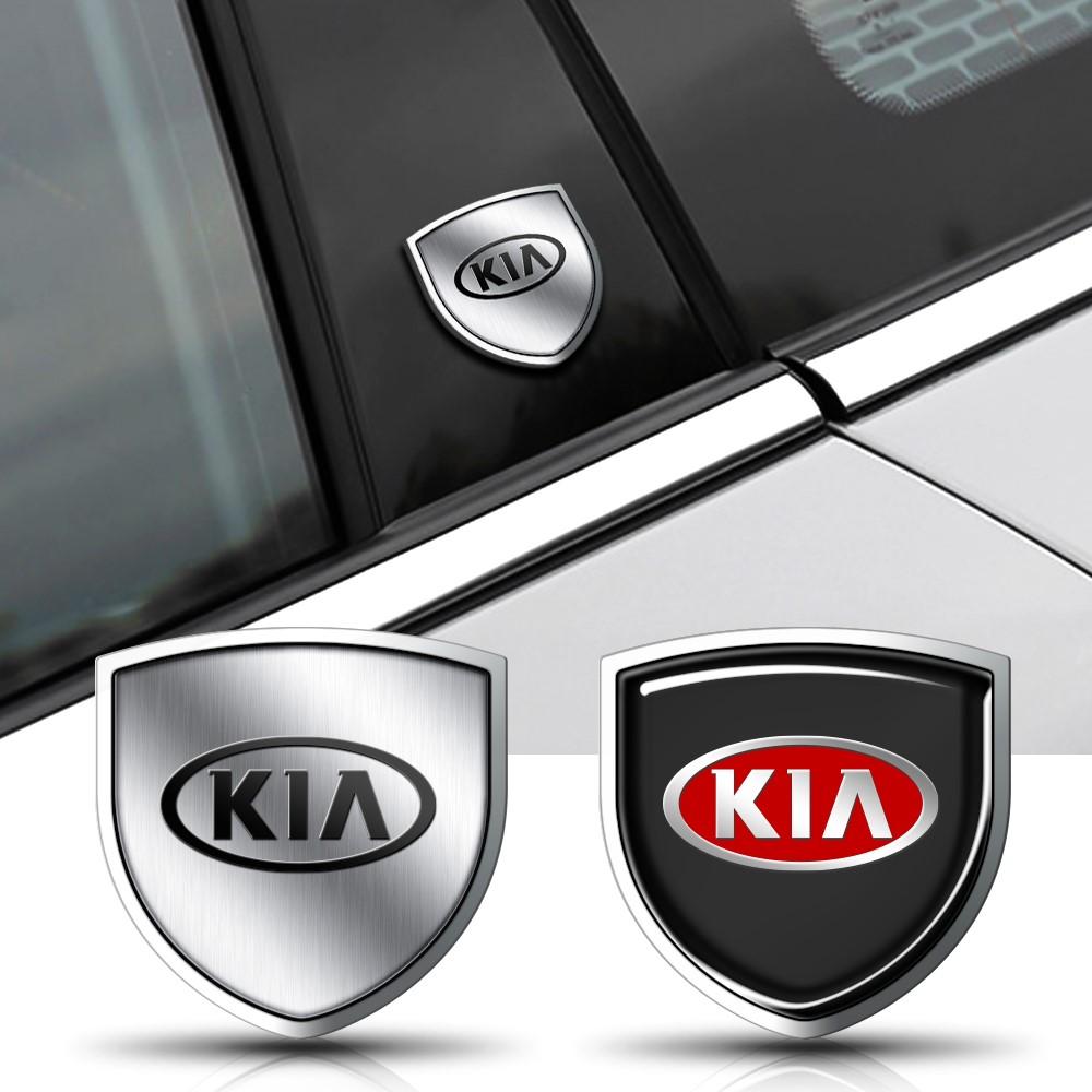 SKTF2 1Pcs Metal Car Emblem Body Trunk Decoration Sticker Accessories For Kia Picanto Rio Ceed Sportage Cerato Soul Sorento Optima
