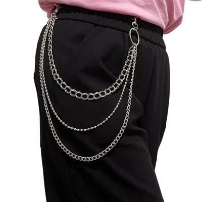 Ins Style Simple Metal Chain Multi-layer Waist Chain Female, Street Shot Popular Ring Trouser Chain Decoration