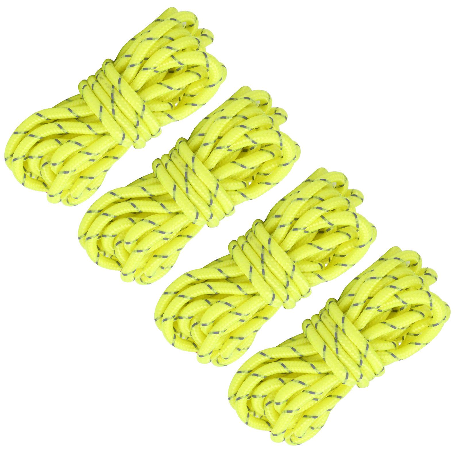 4Pcs Outdoor Camping Tension Windproof Reflective Rope 4mm Canopy Rope Tent Accessories