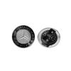 CRU1 57mm Aluminum ABS Car Flat Hood Emblem Sticker Front Badge Logo Decor Accessories For Mercedes Benz AMG W206 W220 W205 W210 W108
