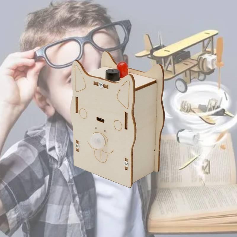 Wooden Stem Science Experiment Kit Human Body Detection Sensor Diy Educational Toy