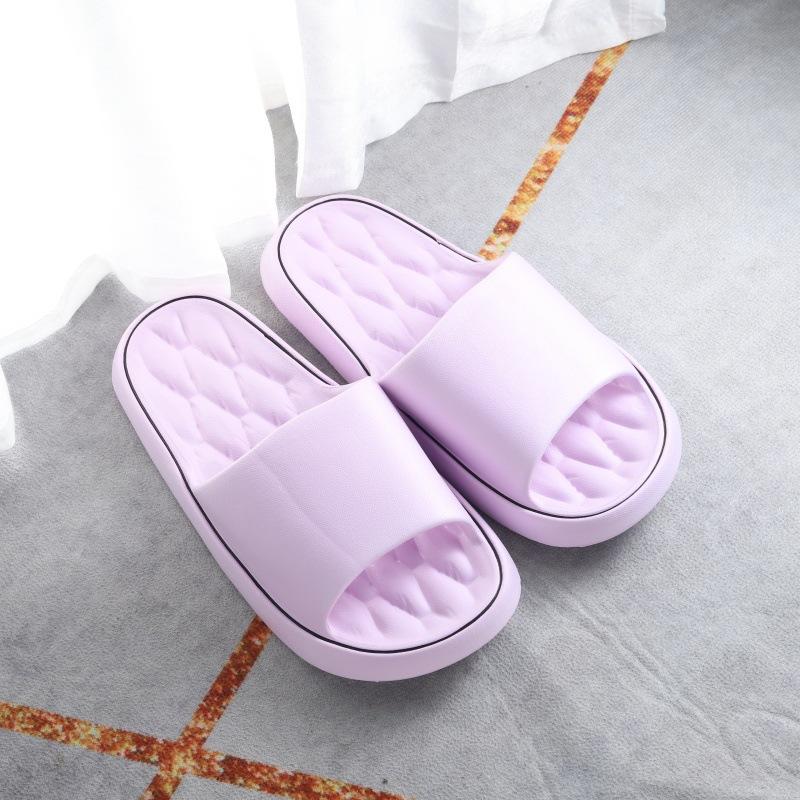 Slippers women's indoor home bathroom bath non-slip thick bottom deodorant couple men's cool slippers